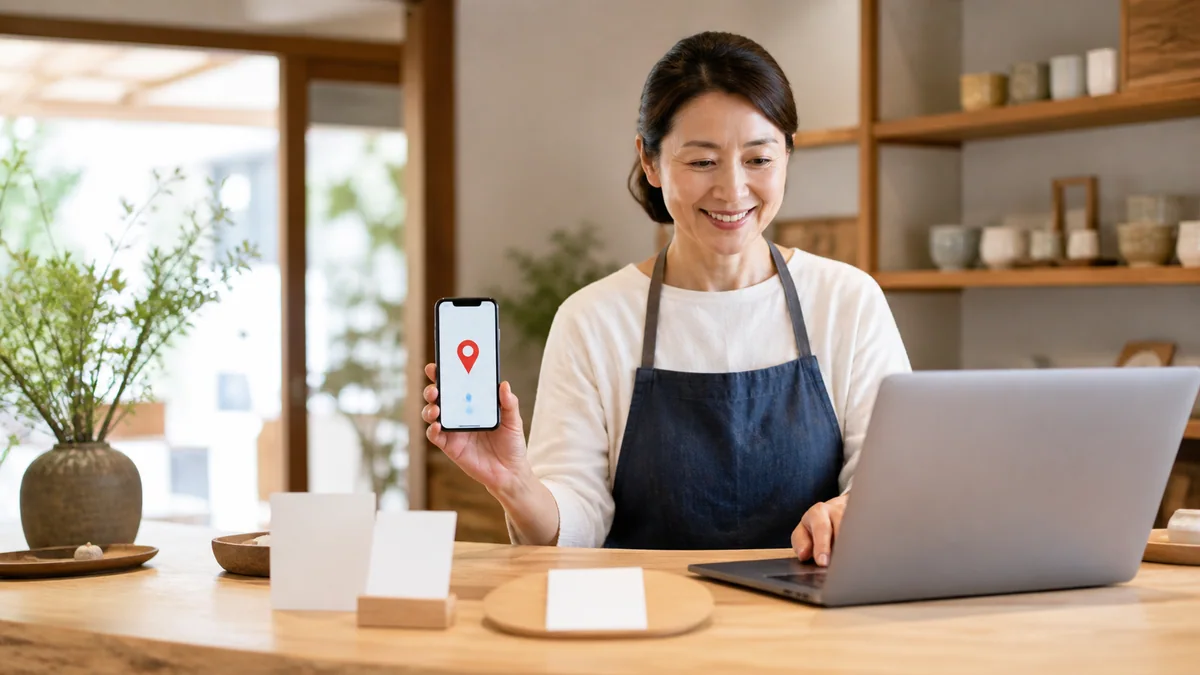 Googleビジネスプロフィールを登録する店舗オーナー