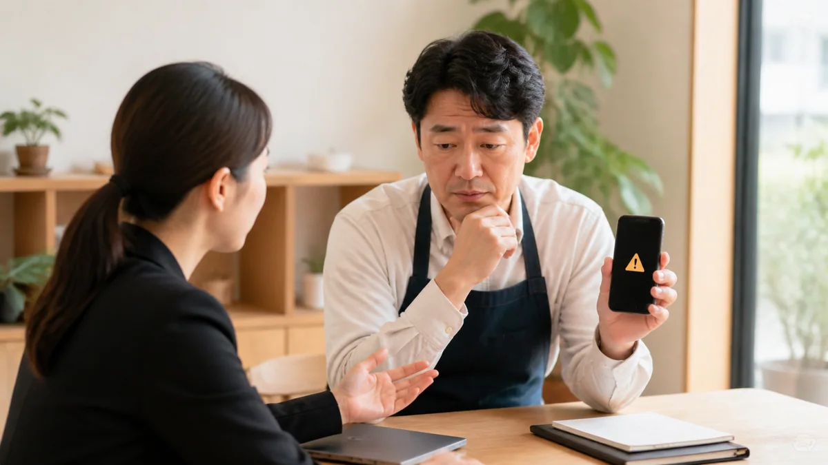 Googleビジネスプロフィールの停止対応を相談する店舗オーナー