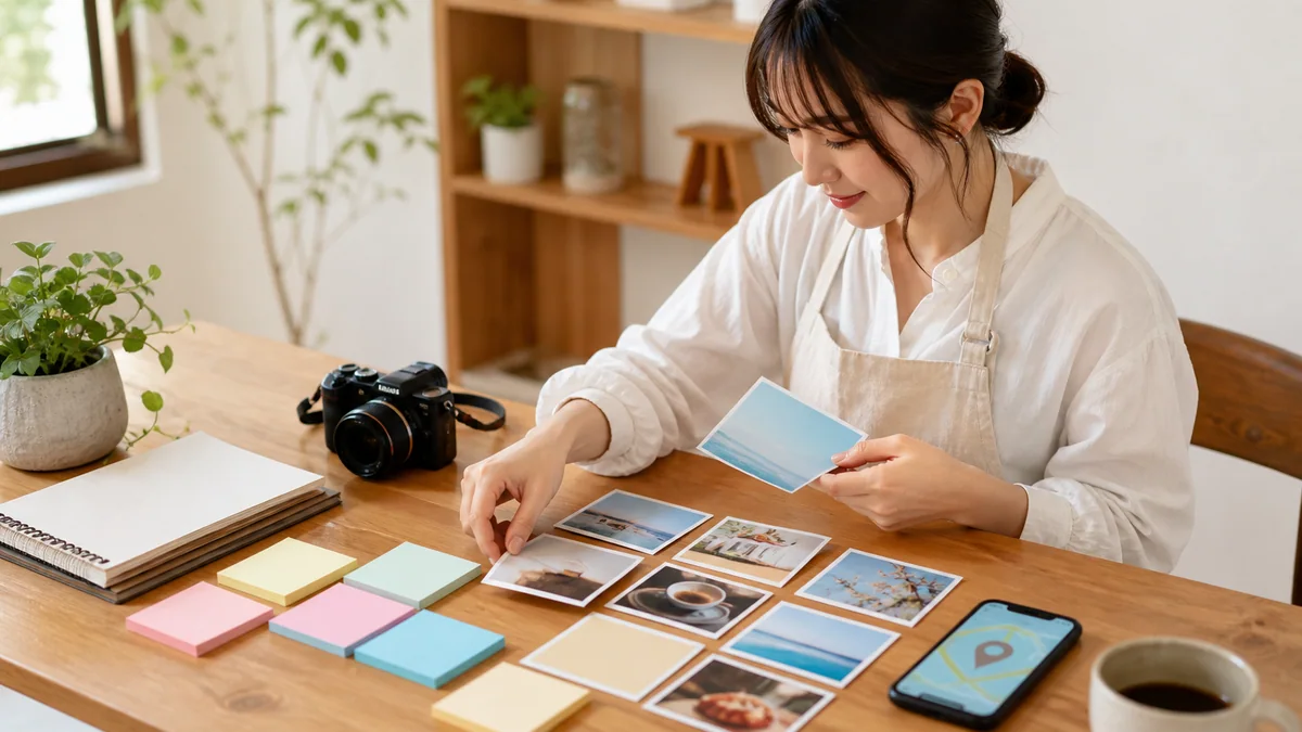 投稿アイデアを整理する店舗オーナー