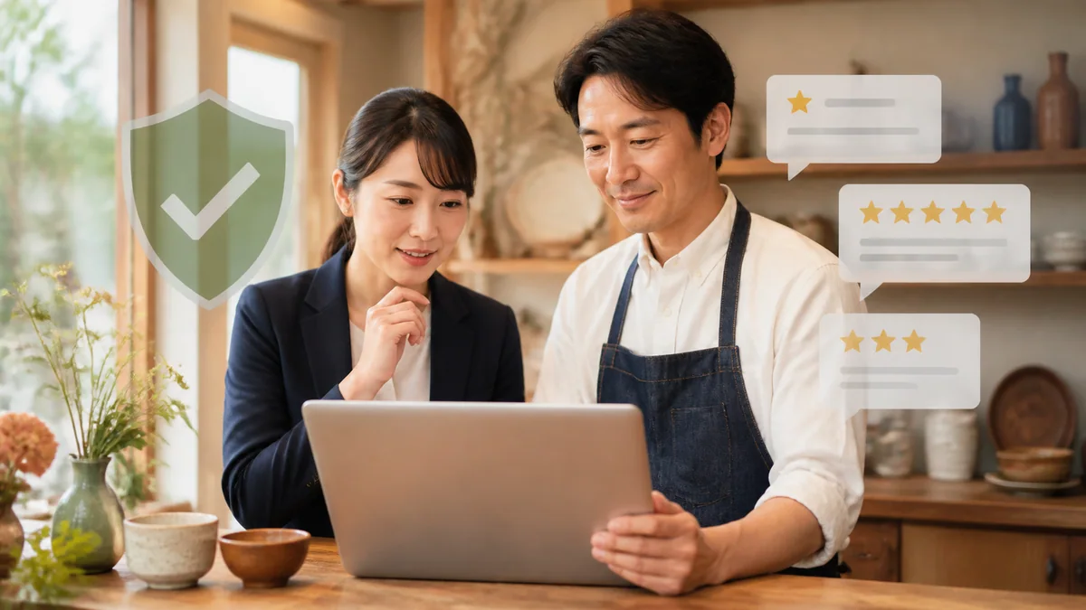嫌がらせ口コミから店舗の評判を守るイメージ